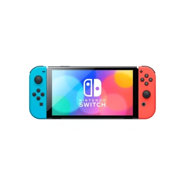 کنسول بازی نینتندو مدل Switch OLED Neon Blue and Neon Red Joy-Con