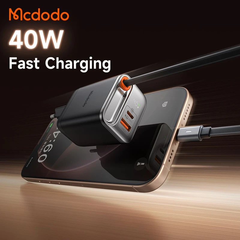 شارژر دیواری 40 وات مک دودو مدل CH-428 به همراه کابل متصل USB-C - Image 3