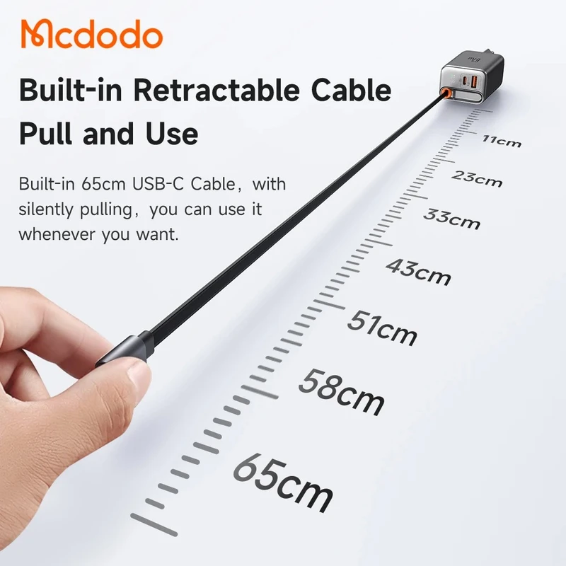 شارژر دیواری 67 وات مک دودو مدل CH-4100 به همراه کابل USB Type-C - Image 4