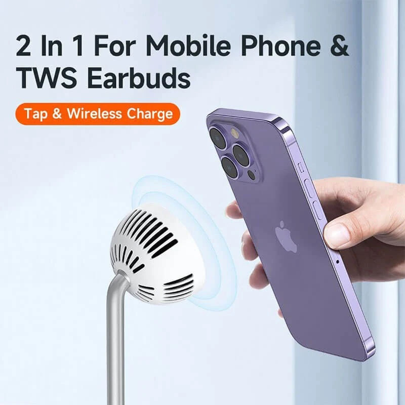 پایه نگهدارنده و شارژر 2 کاره بی سیم گوشی موبایل مک دودو مدل CH-215 - Image 4