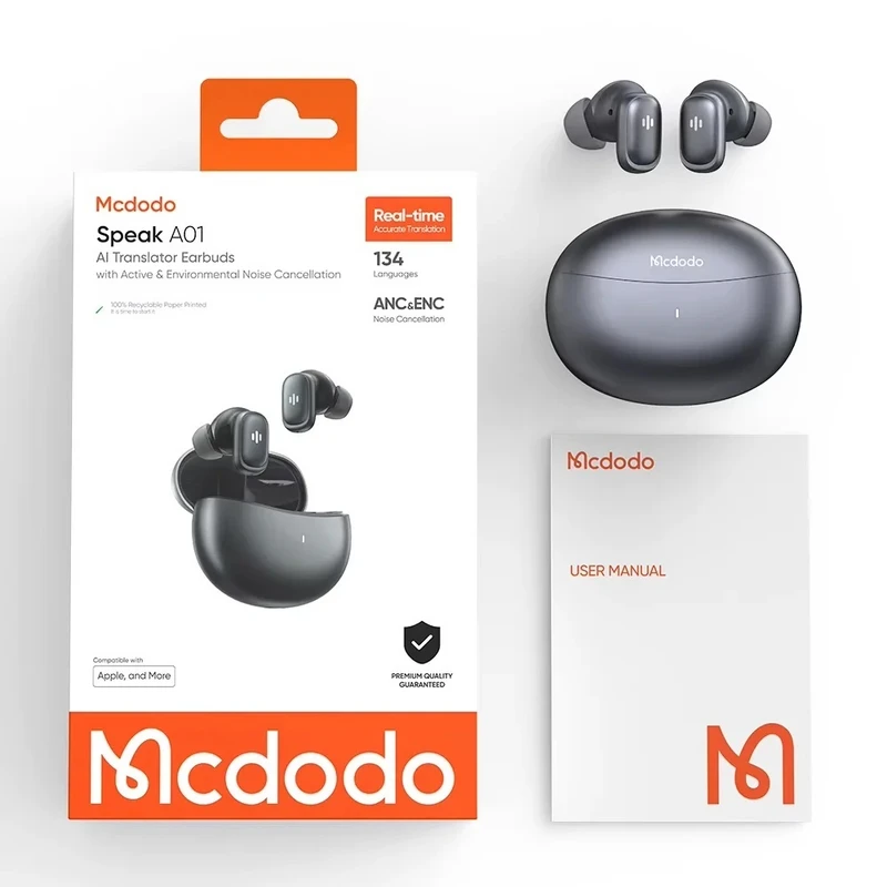 هدفون بلوتوثی مک دودو مدل Earbuds AI Translator HP-8220 - Image 8