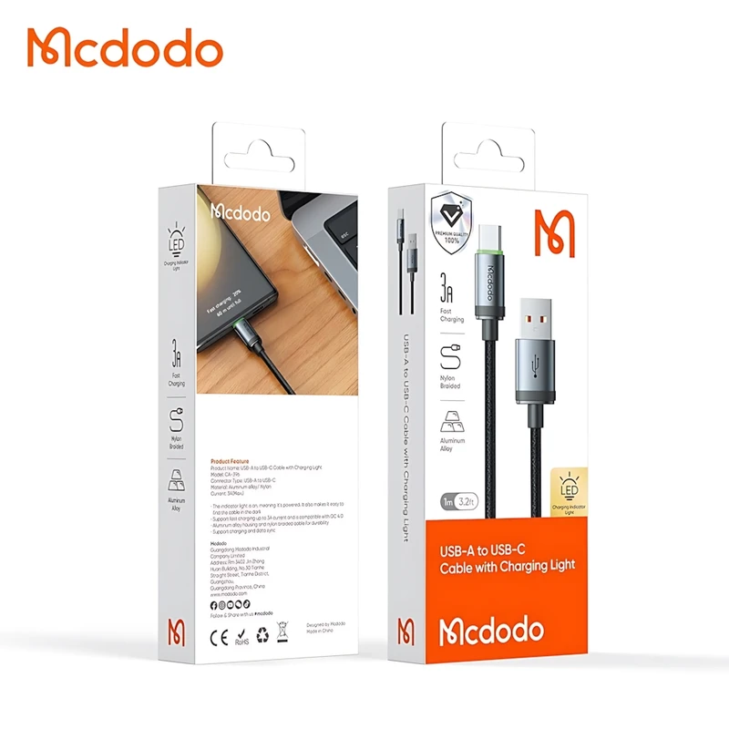 کابل USB به USB-C مک دودو مدل CA-3960