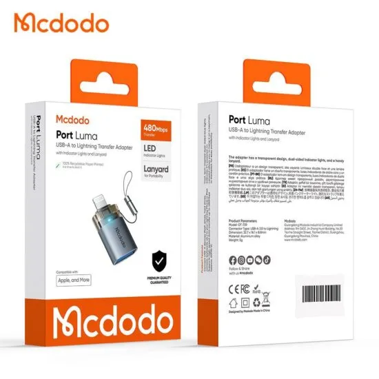 مبدل USB-A به لایتنینگ مک دودو OT-7390 - Image 8